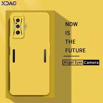 Angel Eyes Square Liquid Silicone Back Cover для Xiaomi POCO F4 GT F4GT 5G Camera Protective Phone Case POCOF4GT Fundas Xiaomi POCO F4