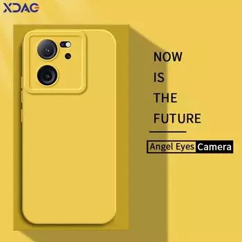 Angel Eyes Square Liquid Silicone Case Cover for Xiaomi Redmi K60 Pro Ultra K60E 360 Protective K60Pro K60Ultra Soft Phone Bags Redmi K60