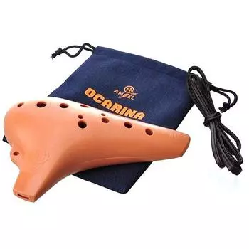Angel Instrument Ocarina Alto, цвет глины, AWO-P12, Корейские игрушки
