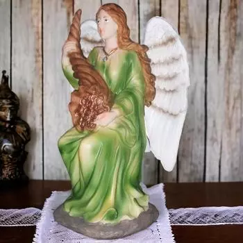 Ангел изобилия процветания смолы идол для целительства 7 дюймов, религиозный