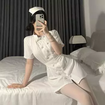 Ангел Медсестра Сексуальное Хэллоуин Чистый Секс Белье Большого Размера average size 80-60kg