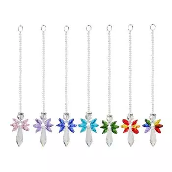 Ангельский кристалл, ловец света, аксессуары для освещения, занавески, подвески для дома и сада фиолетовый