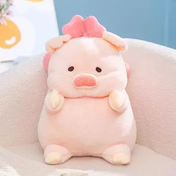 Ангел свинка кукла с крыльями для девочки, чтобы спать с кукольной кроватью подушка подарок на день детей бант свинка 20cm