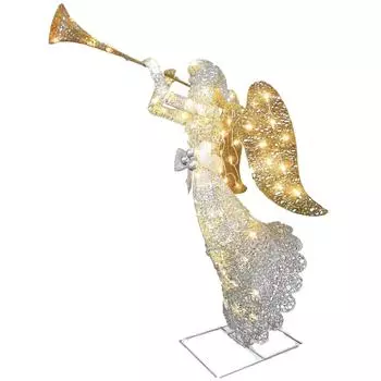 Ангел Украшение Сада Рождественские Светящиеся Ангельские Украшения Сад Вилла Украшения Рождественские Подарки One Size