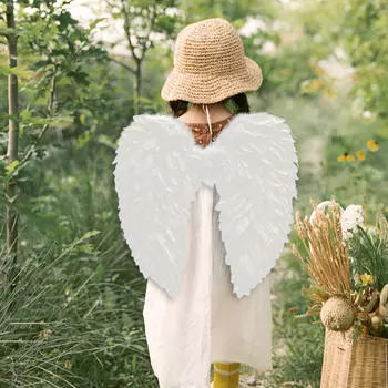 Ангел Взрослые Дети Реквизит Удобный Косплей Милый Подарок Декор Декоративное Крыло белый