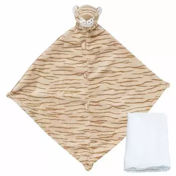 Angeldear Animal Sax Baby Shower Mini Plush First Authentic Japanese Includes Gauze Handkerchief Blankie, Sheep, Blue, Towel, Gift, Blanket, Toy, светло-синий