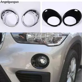 Angelguoguo Автомобильная передняя противотуманная фара, накладка на лампу для BMW X1 F48 2016 чёрный