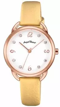[ANGELHEART] Часы Angel Heart Venus с белым циферблатом из нержавеющей стали Solar 31MM с обычной гарантией Часы VI31P-YE женские желтые