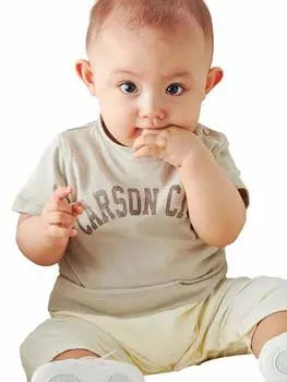 ANGELIEBE Детская одежда для разных пар бежевый x 51192266 мальчики, девочки, младенцы, новорожденные, оригинальные, материалы, стыковка, логотип, комбинезоны, родитель-ребенок