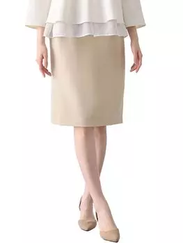ANGELIEBE Maternity Fit Stretch Georgette Tight Skirt Prenatal Clothes Prenatal and Postnatal Beige 22048 22048302 M-L бежевый