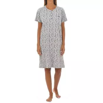 Angels Fly KL45211 женская ночная рубашка с короткими рукавами L серый