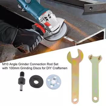 Комплект шатунов для угловой шлифовальной машины с шлифовальными дисками для мастеров, шлифовка, резка, снятие заусенцев, шлифовка, резка