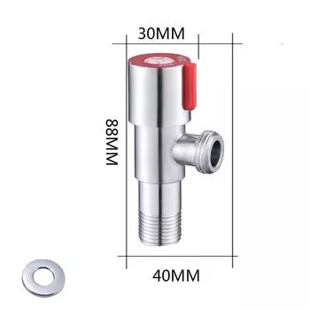 Angle Stop Valves Off On Switch G1/2 Water Stop Valve For Bathroom Toilet Sink синий