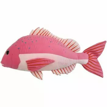Angler red sea bream stuffed toy розовый