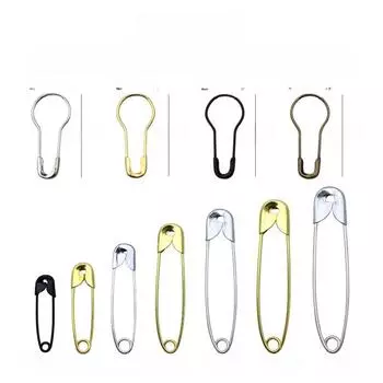 Английская булавка из железа, меди и нержавеющей стали в форме тыквы, золотая/серебряная/черная, металлическая бирка для одежды