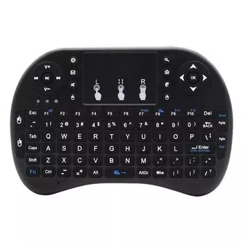 Английская и русская воздушная мышь с подсветкой, дистанционная сенсорная панель 2,4G для Android TV Box PC I8, мини-беспроводная клавиатура