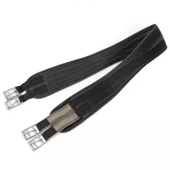 Английская подпруга Chafeless с пряжкой из нержавеющей стали из искусственной кожи, нескользящая, изогнутая, контурная, Chafeless 100CM