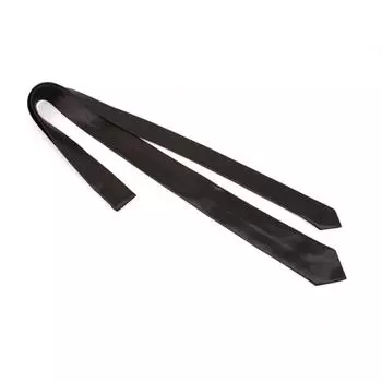 Английская узкая версия повседневного однотонного однотонного галстука группы цветов чёрный