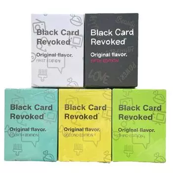 Английская версия Black Card Revoked First Edition Game Карточная игра для вечеринок Стратегия чёрный