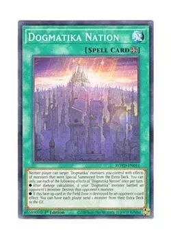 Английская версия Dogmatika Nation Dragma 1st Edition Yu-Gi-Oh! ROTD-EN051 (Нормальный)