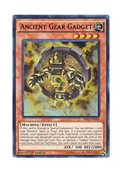 Английская версия Гаджет Ancient Gear Машина Ancient Gear 1-е издание Yu-Gi-Oh SR03-EN000 (Ультра редкий)