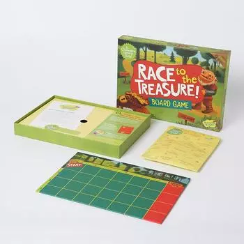 Английская версия ГОНКА К СОКРОВИЩАМ Гномы настольная игра для родителей и детей Карты зелёный