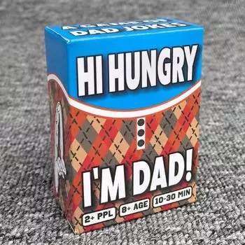 Английская версия HI Hungry I m DAD Карточная игра, Настольная игра для вечеринок, Карточные игрушки, Карточные игры