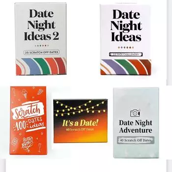 Английская версия Идеи для свиданий Идеи для свиданий Пары Скретч-карты Пары Игровые карты Вопросы и ответы Карты Любовь Date Night 2
