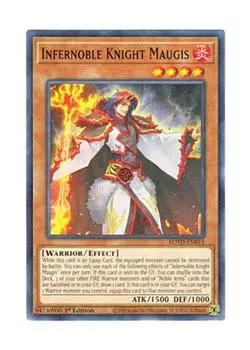 Английская версия Infernoble Knight Maugis Flame Holy Knight Maugis 1st Edition Yu-Gi-Oh! ROTD-EN015 - (Нормальный)