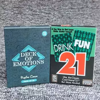 Английская версия колоды эмоций карты эмоций Drink fun 21 карта для питья Настольная игра Drink fun