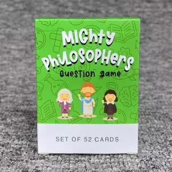 Английская версия Mighty Philosophers Вопрос Игра для детей как