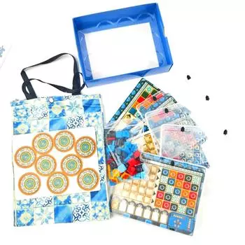 Английская версия Mini Flower Brick Story Portable Travel Edition Семейная настольная игра для вечеринок для родителей и детей