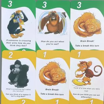 Английская версия настольной игры DON T GO BANANAS Не ешьте бананы Интерактивное испытание для родителей и детей Вопросы и ответы Карточки bananas
