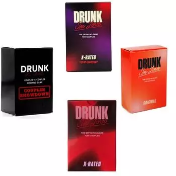 Английская версия Пьяная от любви карточная игра для пар, веселое свидание, вечер, напиться от любви красный