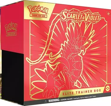 Английская версия Scarlet & Violet Miraidon Koraidon Elite Trainer Box set/Scarlet & Violet Koraidon Elite Trainer Box set