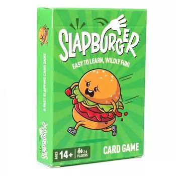 Английская версия SLAPBURGER — динамичная карточная игра, идеально подходящая для семейных игровых вечеров! зелёный