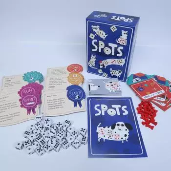 Английская версия Spots Dalmatian Dice Rolling Game Push Your Luck Leisure Party Puzzle