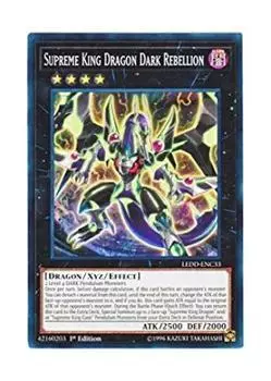 Английская версия Supreme King Dragon Dark Rebellion Supreme King Dragon Dark Rebellion 1-е издание Yu-Gi-Oh! LEDD-ENC33 (Нормальный)