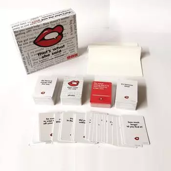 Английская версия That s What She Said Игра Настольная игра Funny Twisted Party Game белый