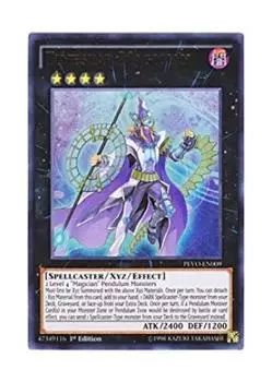 Английская версия Timestar Magician Star Etched Magician 1-е издание Yu-Gi-Oh! ПЭВО-EN009 (Ультра редкий)
