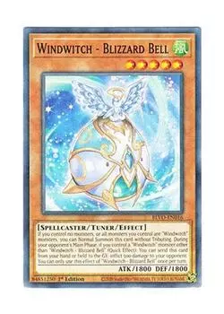 Английская версия Windwitch Blizzard Bell Bell 1st Edition Yu-Gi-Oh! BLVO-EN016 - WW-Blizzard (Нормальный)