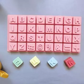 Английские буквы шоколад силиконовая форма DIY клавиатура помадка конфета кубик льда квадратный мыло свеча выпечка инструмент домашний декор подарки