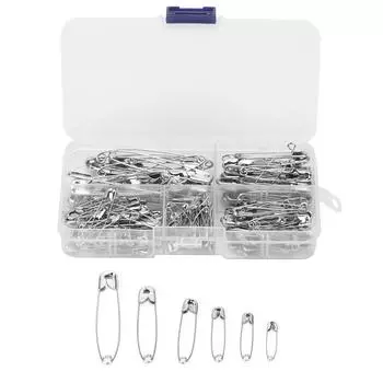 Английские булавки, маленькие, прочные, нержавеющие, 6 разных размеров для поделок из одежды