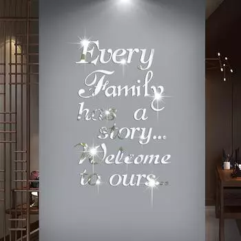 Английские цитаты акриловые настенные наклейки самоклеящиеся фоновые настенные украшения для спальни наклейки для гостиной креативные наклейки