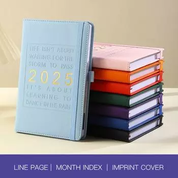 Английский A5 Agenda Notepad To Do List 365 Days Notepad 8 Color Diary Writing Pads School жёлтый