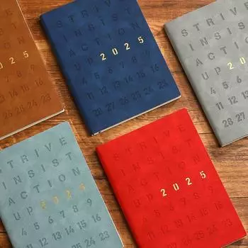 Английский A5 Agenda Notepad To Do List 365 Days Notepad 2025 Schedule Planner Notepad Business темно-синий