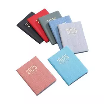 Английский A7 Мини Карманный Блокнот 12 Месяцев Делать Заметки 2025 Планировщик Расписания Блокнот Академический Еженедельник Дневник Блокнот A7