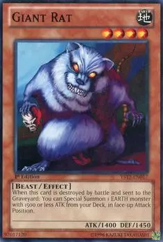 Английский Гигантская Крыса Стартер XYZ Симфония 1-й Yu-Gi-Oh (YS12-EN017) - Колода - Издание...