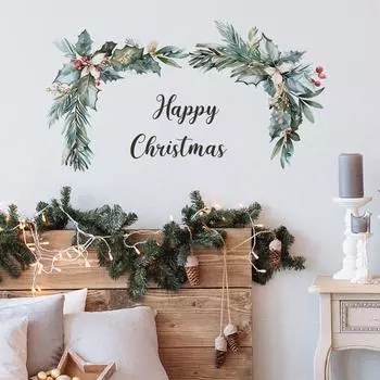 Английский слоган Green Plant Спальня Гостиная Украшения Наклейка на стену 39*39CM/fun-f223