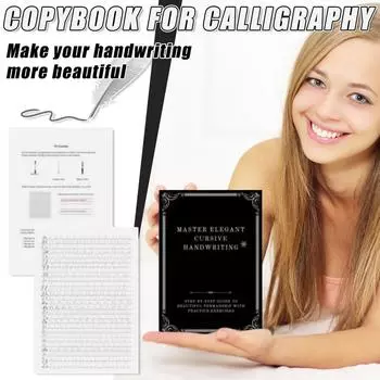 Английский словарь, детская каллиграфия, книга для письма One Size чёрный